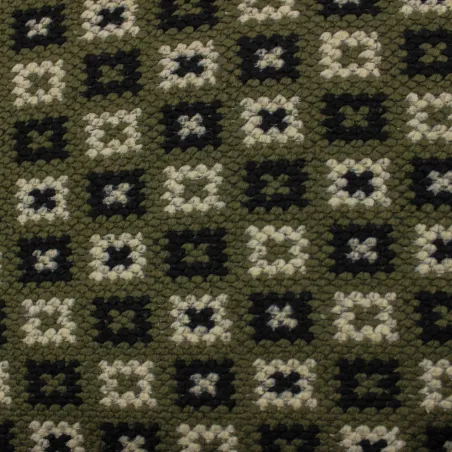 Tessuto quadri misto lana  | tessuto deadstock