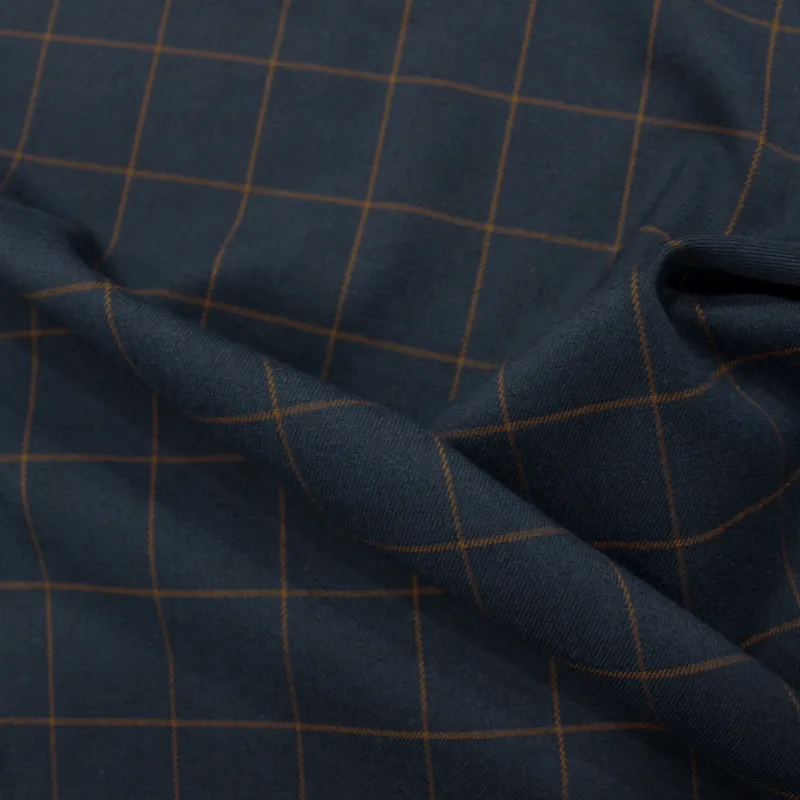 Tessuto a Quadri Blu |abbigliamento uomo - OEKOTEX