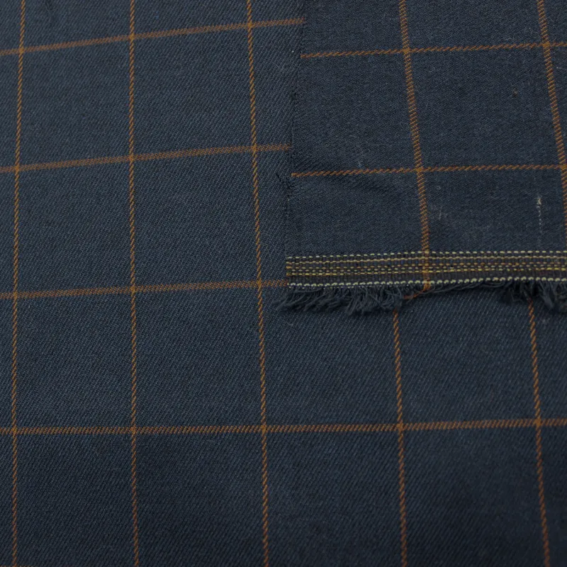 Tessuto a Quadri Blu |abbigliamento uomo - OEKOTEX