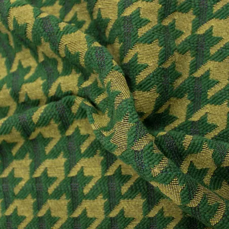 Tessuto quadri misto lana  | tessuto deadstock