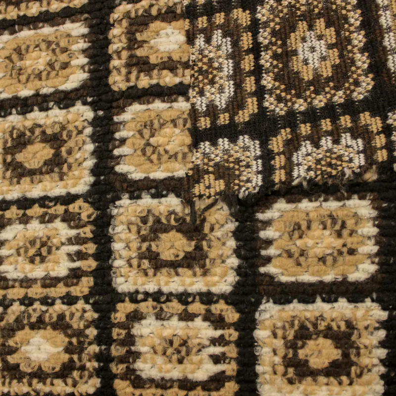 Tessuto uncinetto misto lana per cappe e cappotti  | tessuto deadstock