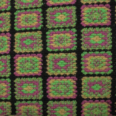 Tessuto uncinetto misto lana per cappe e cappotti  | tessuto deadstock