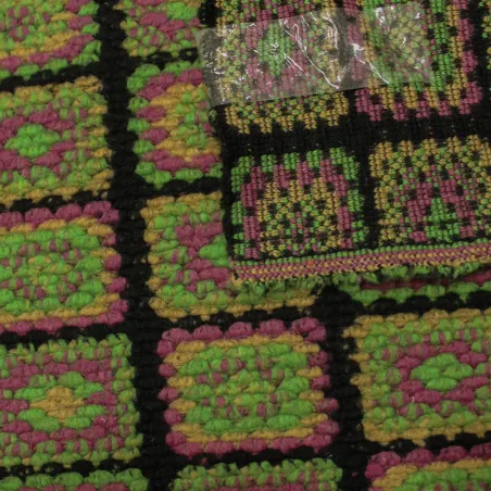 Tessuto uncinetto misto lana per cappe e cappotti  | tessuto deadstock