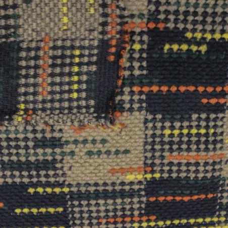 Tessuto uncinetto misto lana per cappe e cappotti  | tessuto deadstock