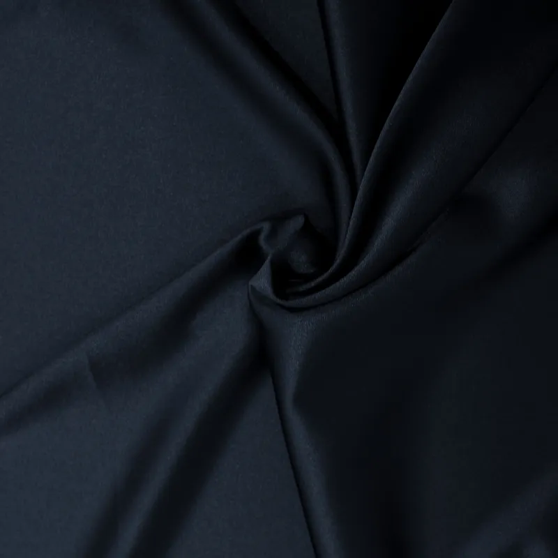 Raso cadi' elasticizzato colore blu navy| tessuti cerimonia donna