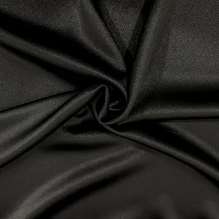 Raso cadi' elasticizzato colore nero | tessuti cerimonia