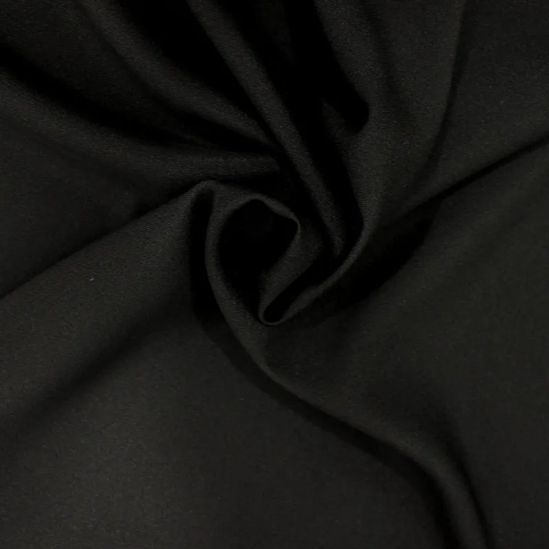 Raso cadi' elasticizzato colore nero | tessuti cerimonia