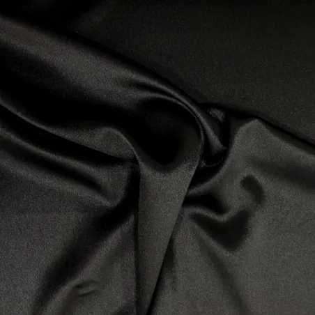 Raso cadi' elasticizzato colore nero | tessuti cerimonia
