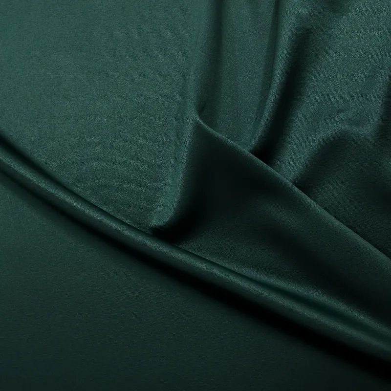 Raso cadi' elasticizzato colore verde smeraldo | cerimonia donna