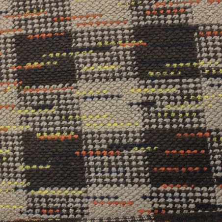 Tessuto uncinetto misto lana per cappe e cappotti multicolor | tessuto deadstock