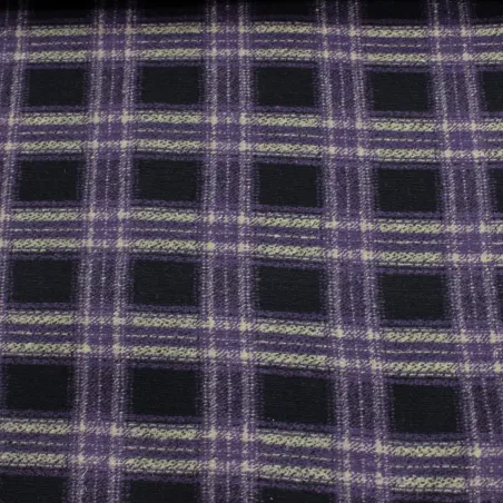 Tessuto maxi quadri misto lana per cappe e cappotti  | tessuti deadstock