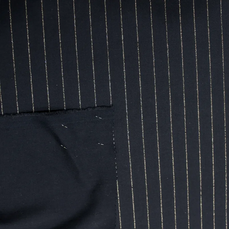 TESSUTO GESSATO BLU CON LUREX   | ABBIGLIAMENTO DONNA