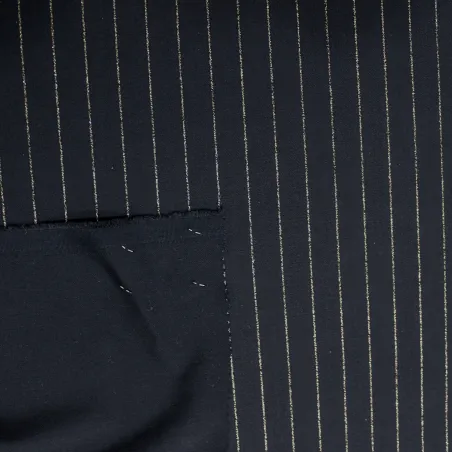 TESSUTO GESSATO BLU CON LUREX   | ABBIGLIAMENTO DONNA