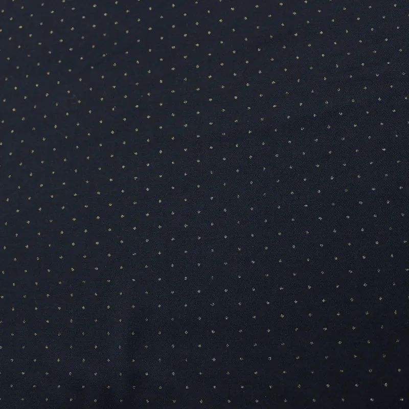 TESSUTO POLIVISCOSA BLU CON DETTAGLI LUREX | ABBIGLIAMENTO DONNA