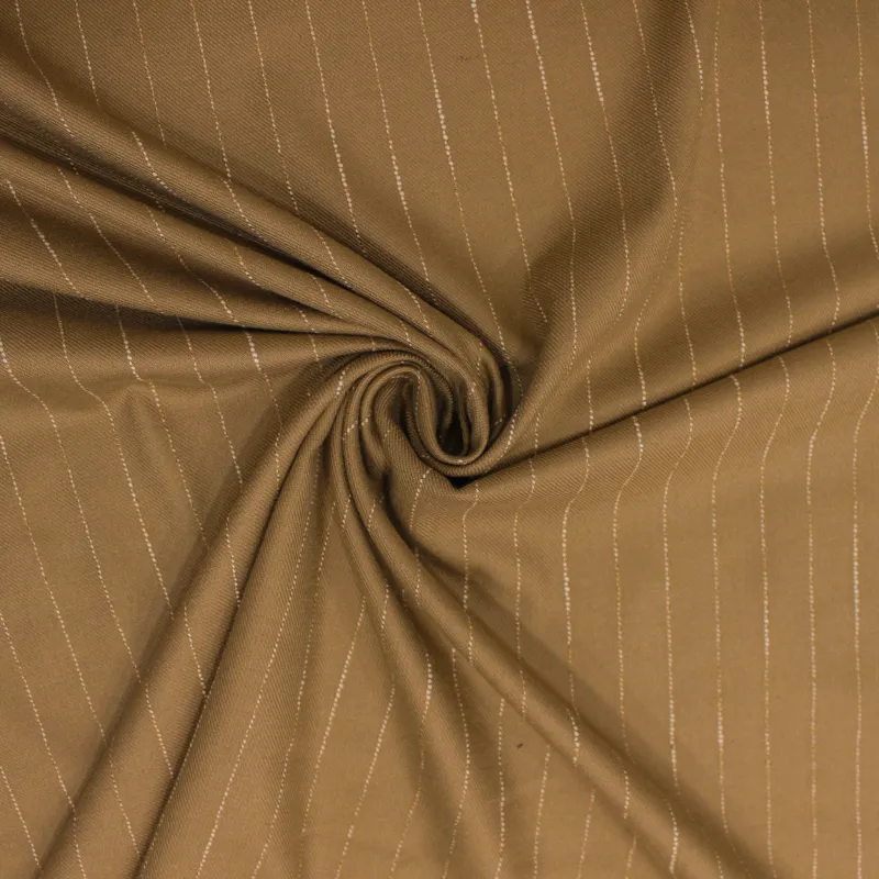 Tessuto gessato cammello  |  tessuti uomo | IL TESSUTAIO