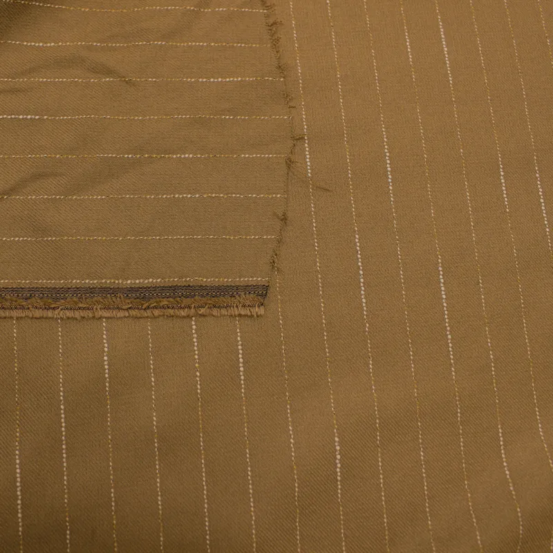 Tessuto gessato cammello  |  tessuti uomo | IL TESSUTAIO