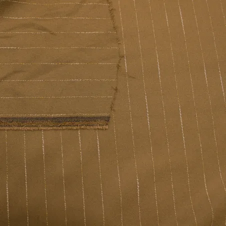 Tessuto gessato cammello  |  tessuti uomo | IL TESSUTAIO