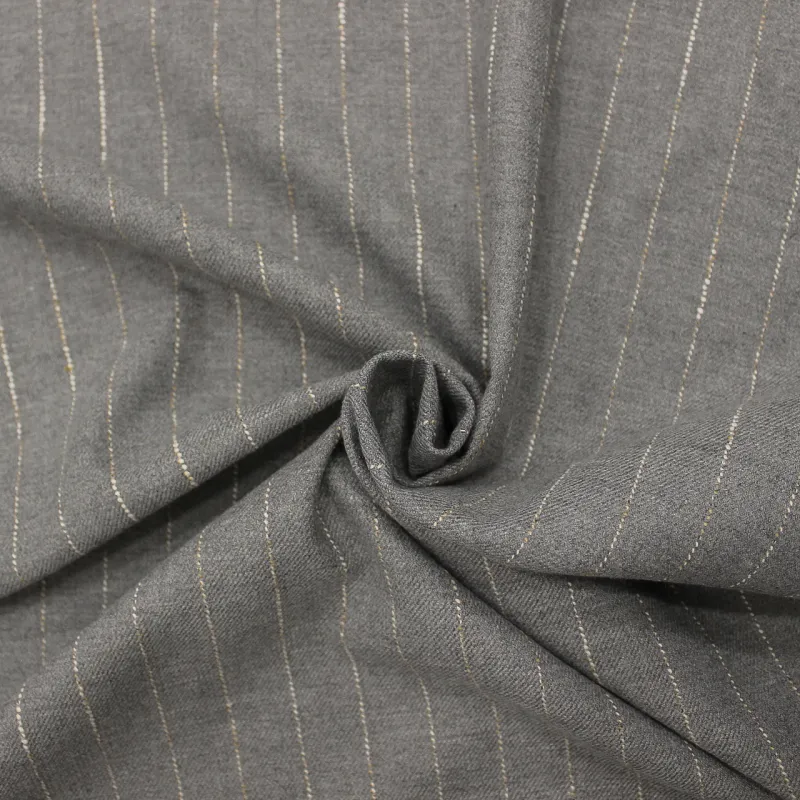 Tessuto gessato colore grigio   |  tessuti uomo e donna | IL TESSUTAIO