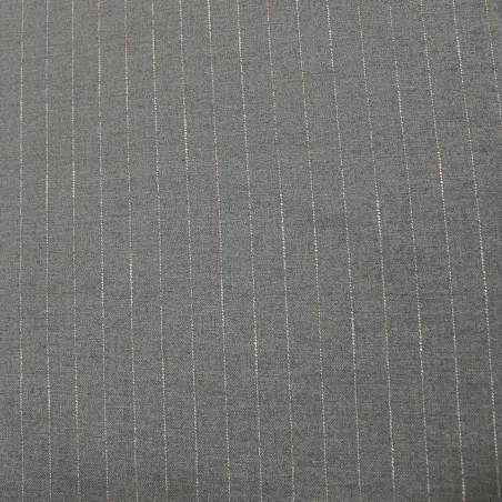 Tessuto gessato colore grigio   |  tessuti uomo e donna | IL TESSUTAIO