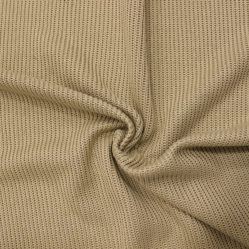 Caldo tessuto in maglia di colore beige | IL TESSUTAIO