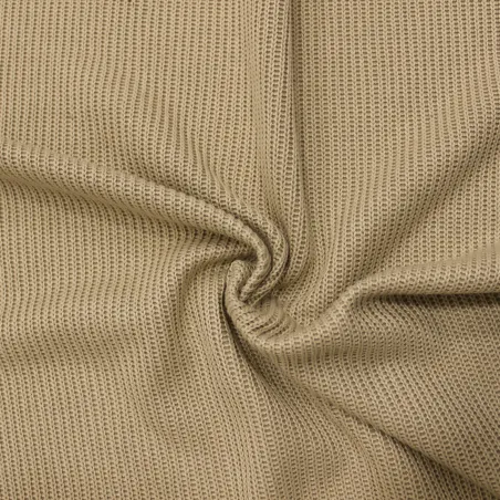Caldo tessuto in maglia di colore beige | IL TESSUTAIO