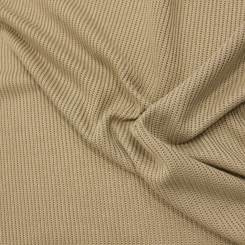 Caldo tessuto in maglia di colore beige | IL TESSUTAIO