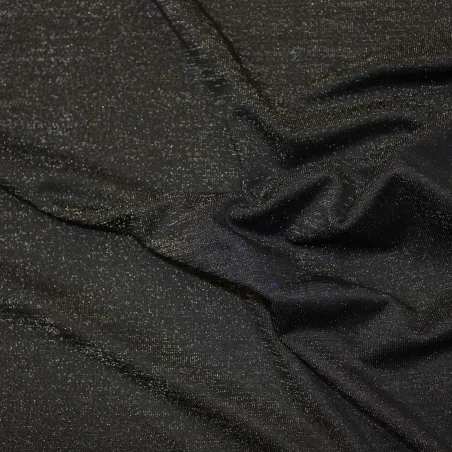 Tessuto in maglia lurex nero  | Tessuti Pregiati | IL TESSUTAIO