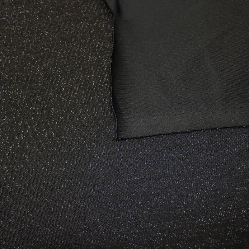 Tessuto in maglia lurex nero  | Tessuti Pregiati | IL TESSUTAIO