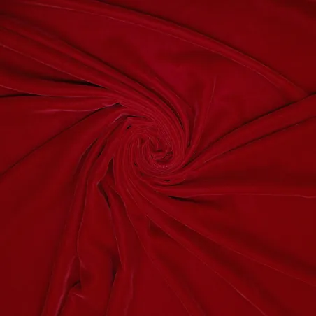 Velluto ciniglia rosso - tessuti pregiati | IL TESSUTAIO