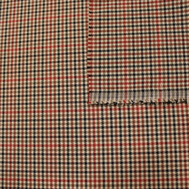 Tessuto Scozzese rosso nero | IL TESSUTAIO