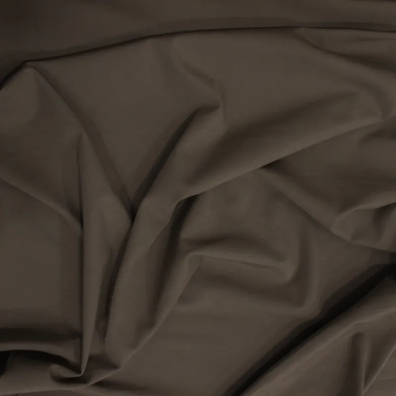 Tessuto in maglia elastica tortora  | ILTESSUTAIO