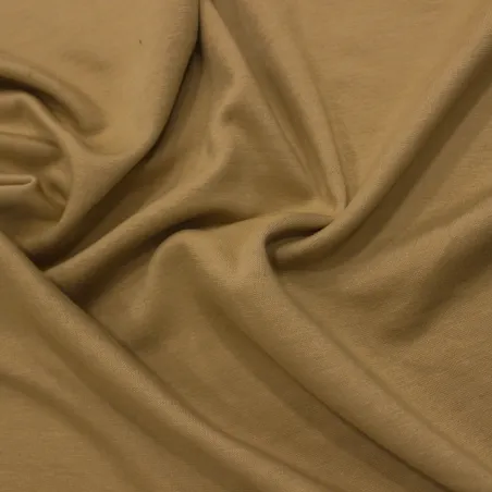 Tessuto in maglina invernale double  beige | Tessuti abbigliamento