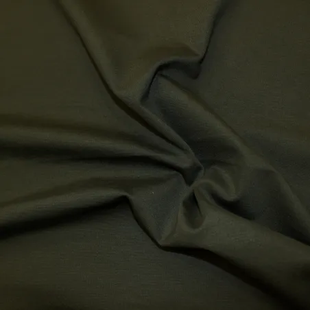 Tessuto punto Milano verde militare  | IL TESSUTAIO