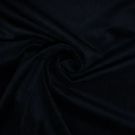 Velluto di cotone  a Coste - Blu Scuro | ILTESSUTAIO