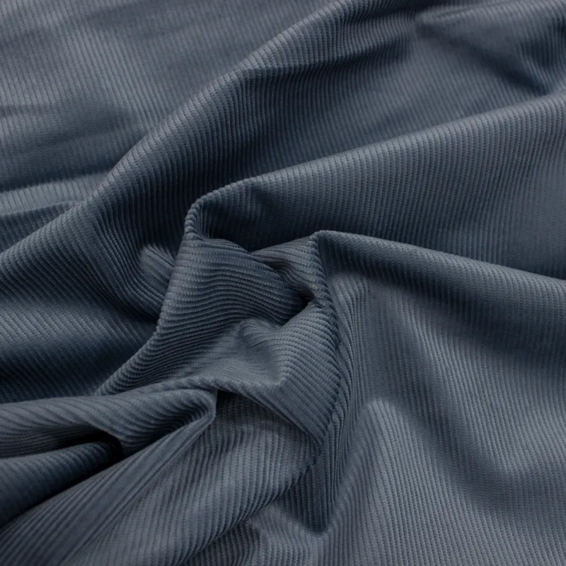 Velluto di cotone  a Coste colore carta da zucchero | IL TESSUTAIO