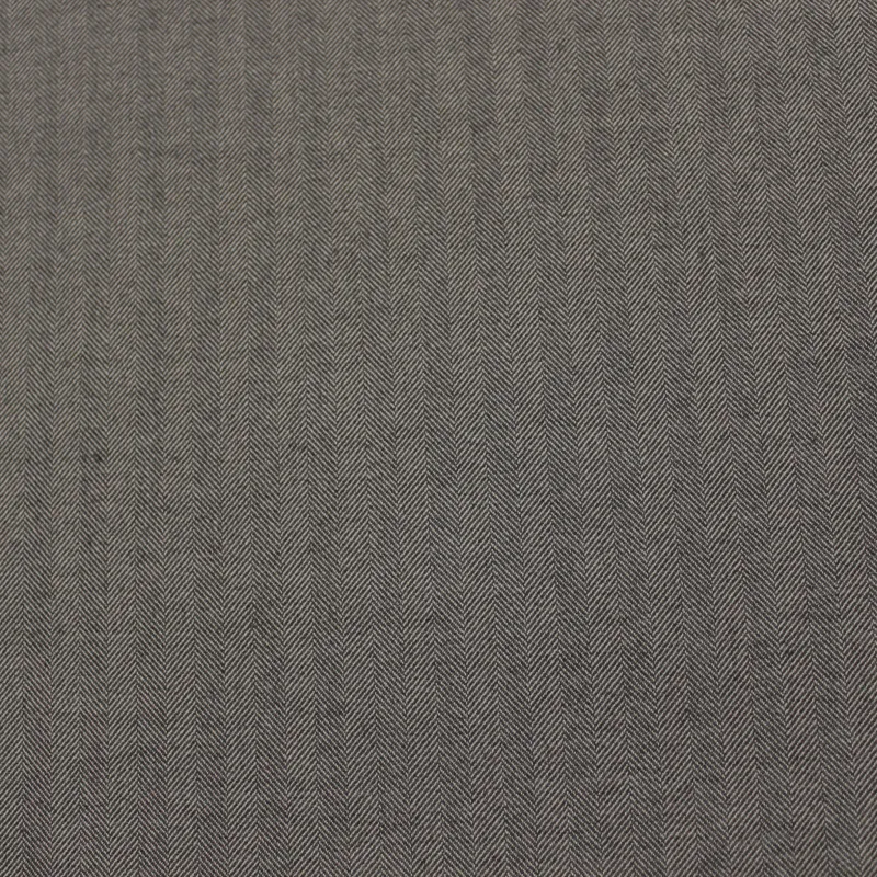 Tessuto poliviscosa spigato grigio   | IL TESSUTAIO