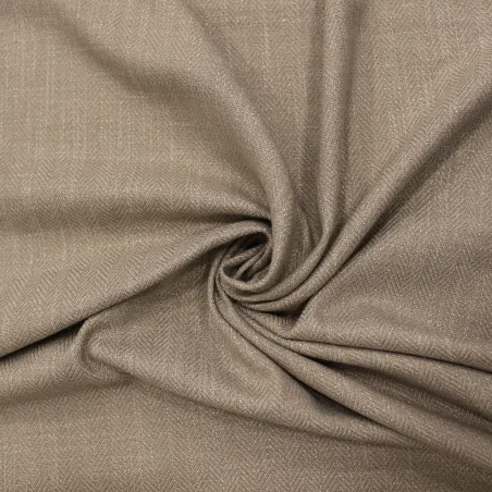 Tessuto spigato tortora   | Tessuti per abbigliamento |IL TESSUTAIO
