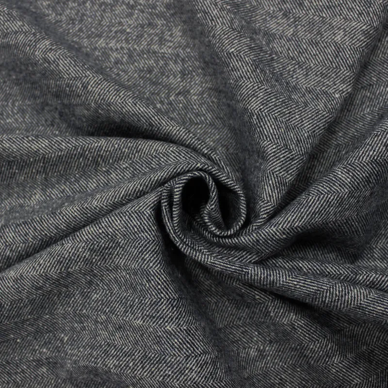 Scozzese made in Italy di cotone invernale blu  | IL TESSUTAIO