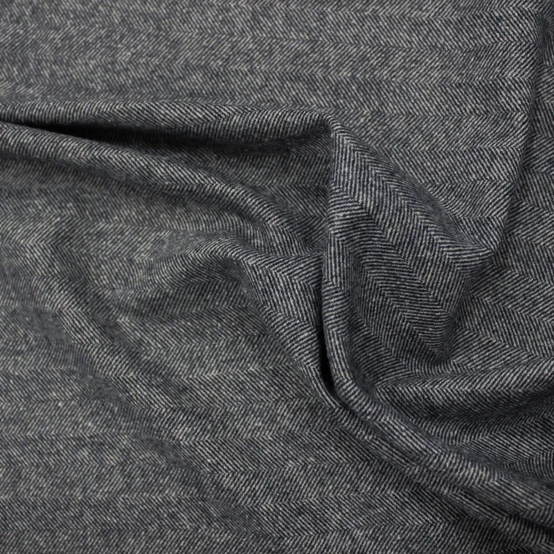 Scozzese made in Italy di cotone invernale blu  | IL TESSUTAIO