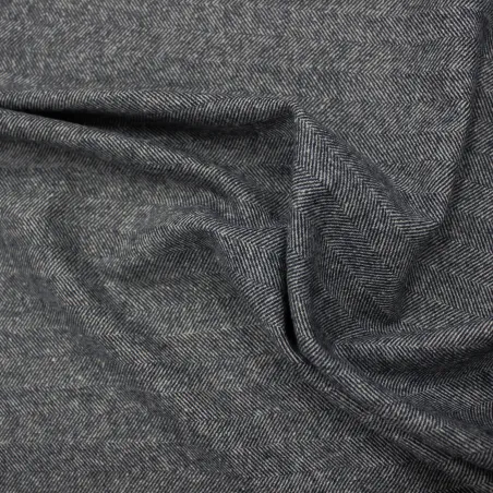 Scozzese made in Italy di cotone invernale blu  | IL TESSUTAIO