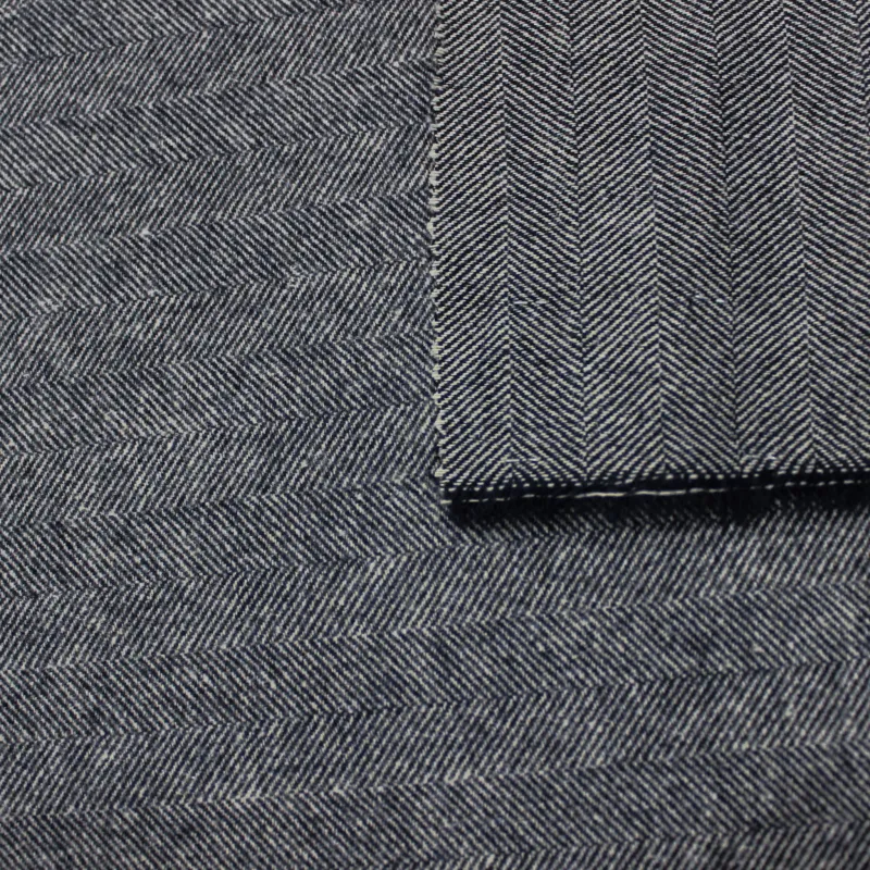 Scozzese made in Italy di cotone invernale blu  | IL TESSUTAIO