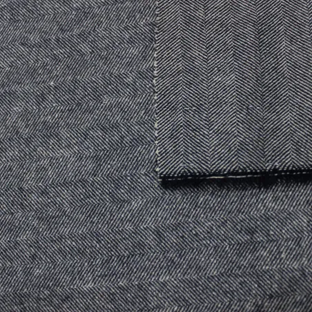 Scozzese made in Italy di cotone invernale blu  | IL TESSUTAIO