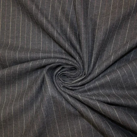 Tessuto gessato grigio - abbigliamento uomo e donna | IL TESSUTAIO