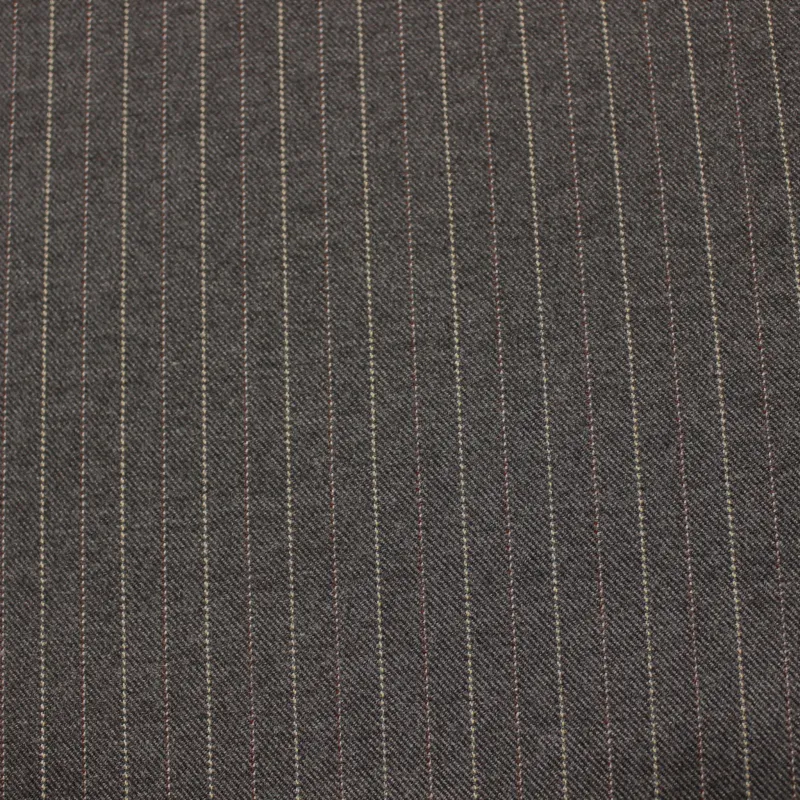 Tessuto gessato grigio - abbigliamento uomo e donna  | IL TESSUTAIO