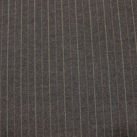 Tessuto gessato grigio - abbigliamento uomo e donna  | IL TESSUTAIO