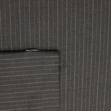 Tessuto gessato grigio - abbigliamento uomo e donna  | IL TESSUTAIO