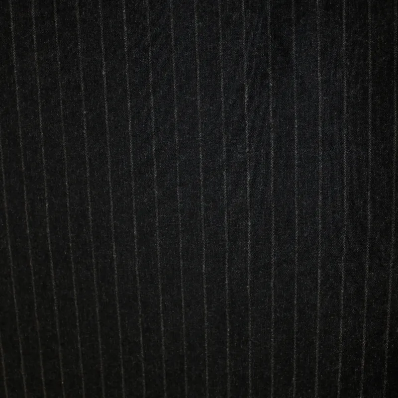 Cotone gessato invernale antracite | il tessutaio