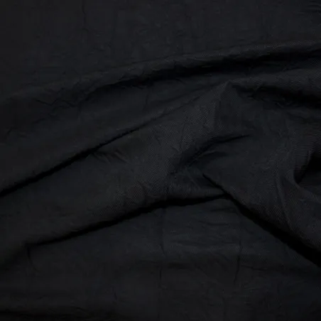 Tessuto poliviscosa grinzato blu  | tessuto per pantaloni e giacca