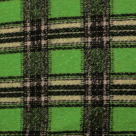 Tessuto scozzese cappotto lana verde - il tessutaio