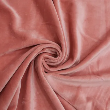 Tessuto in ciniglia rosa per bambini  | IL TESSUTAIO